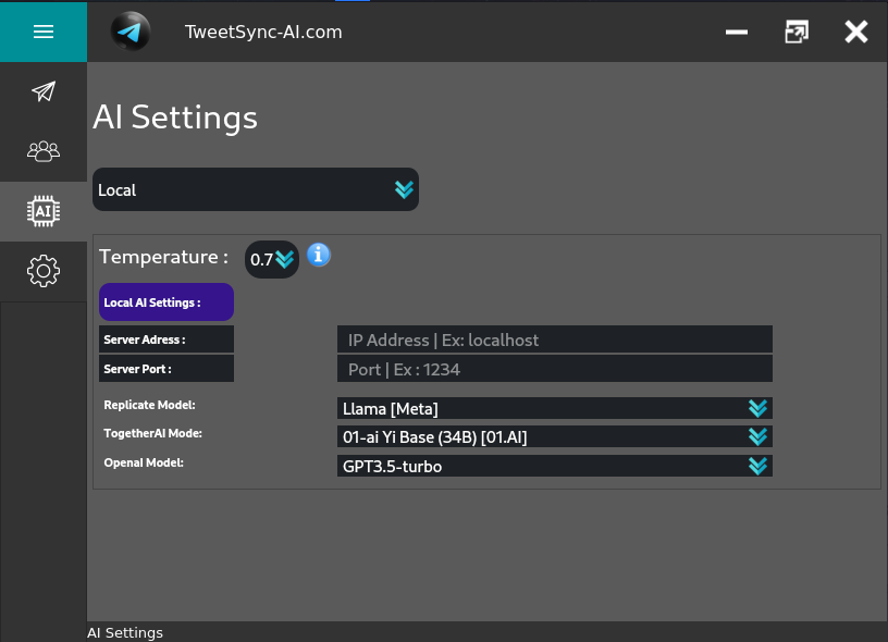 Local API Settings